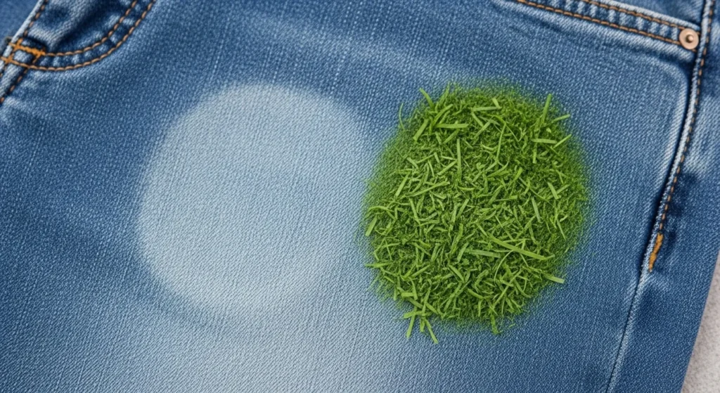 Removing grass stains from jeans