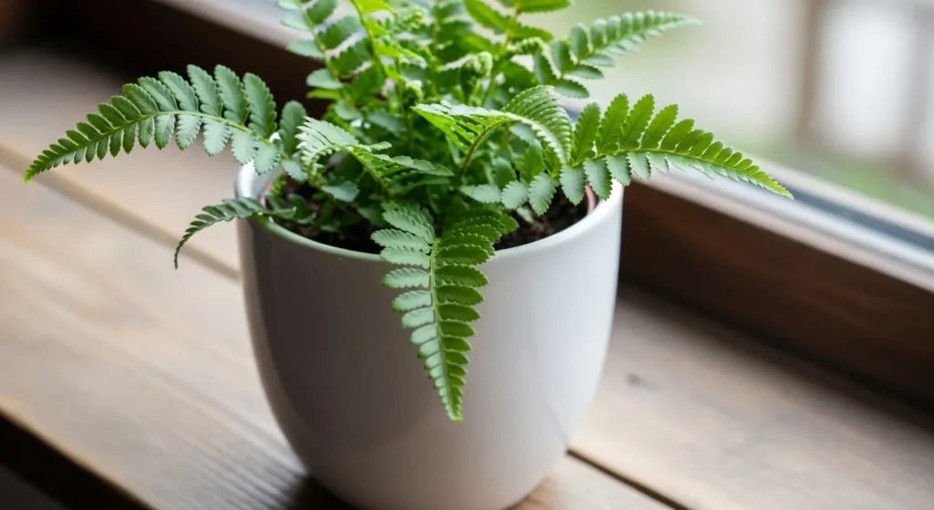Green potted plant with no bugs.