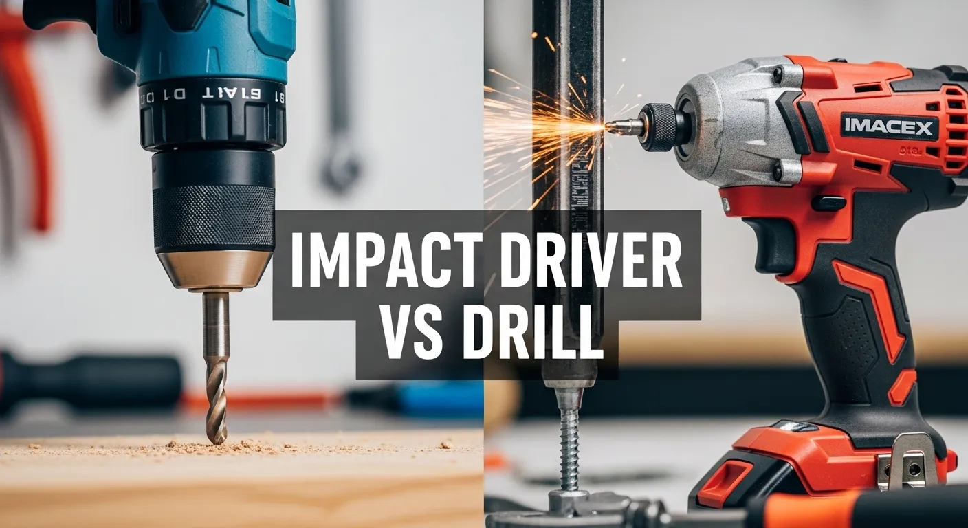 Comparison thumbnail of impact driver versus drill for DIY tools.