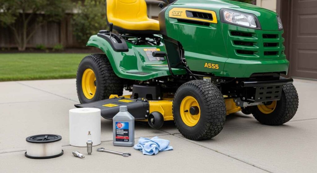 Essential lawn mower maintenance supplies