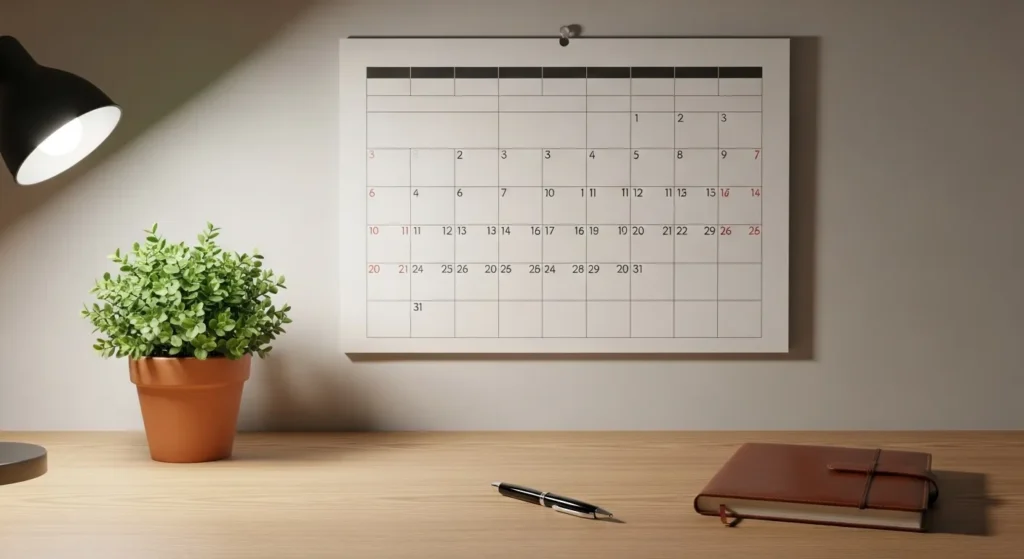 Personalized productive home office.