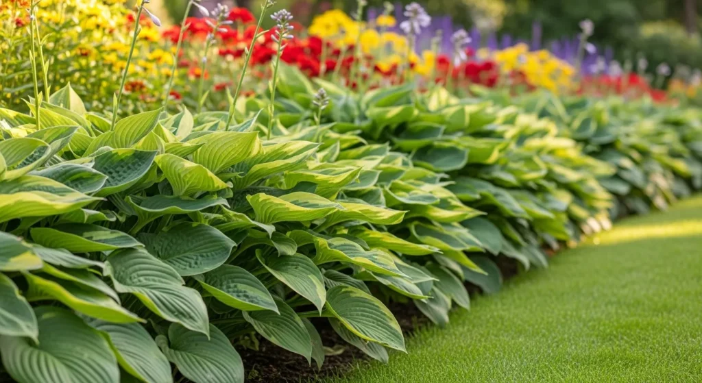 Living plant lawn edging idea.